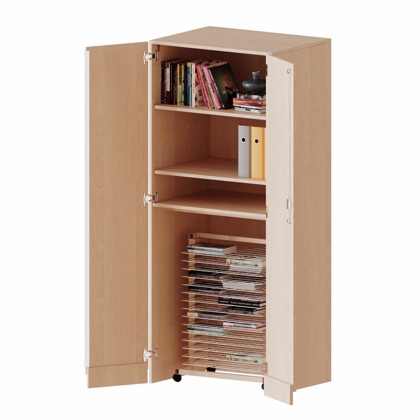 Garagenschrank 5 OH, mit Trockenwagen, 4 Dekore